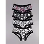 "O" HEAVENS PANTY SILK & LACE SKULL