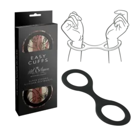 HOTT PRODUCTS EASY CUFFS SILICONE BLACK