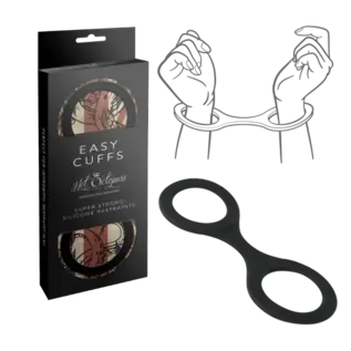 HOTT PRODUCTS EASY CUFFS SILICONE BLACK