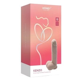 HONEY PLAY BOX KENZO THRUSTING DILDO APP CONTROLLED CARAMEL 9"