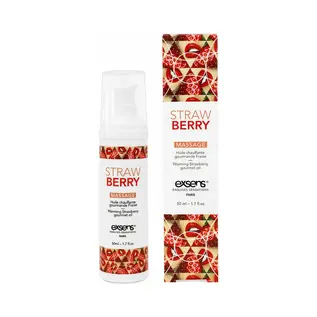 EXSENS OIL MASSAGE EXSENS WARMING STRAWBERRY 1.7 OZ