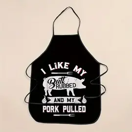 "O" HEAVENS "O" HEAVENS PULL PORK APRON BLACK