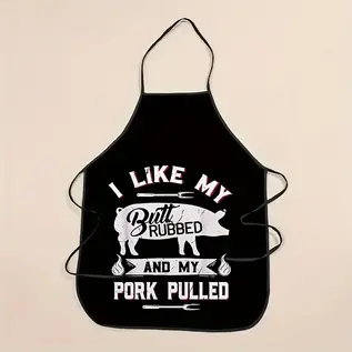 "O" HEAVENS "O" HEAVENS PULL PORK APRON BLACK