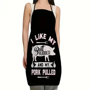 "O" HEAVENS "O" HEAVENS PULL PORK APRON BLACK