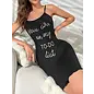 "O" HEAVENS "O" HEAVENS TO DO LIST NIGHTGOWN BLACK