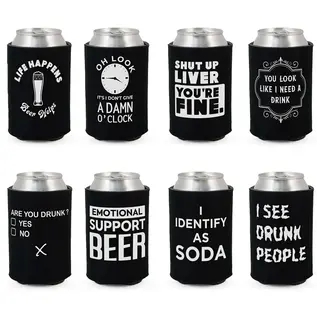 "O" HEAVENS FUNNY CAN COOLER VARIOUS