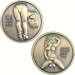 "O" HEAVENS HEADS OR TAILS NOVELTY COIN