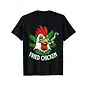 "O" HEAVENS T-SHIRT FRIED CHICKEN BLACK