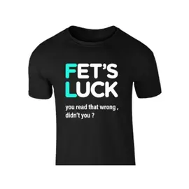 "OH" T SHIRT FETS LUCK BLACK