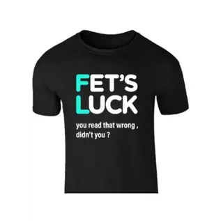 "OH" T SHIRT FETS LUCK BLACK