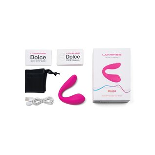 LOVENSE VIBE C SHAPE LOVENSE DOLCE DUAL MOTORS BLUETOOTH PINK