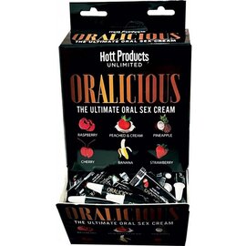 HOTT PRODUCTS ORAL FLAVOR ORALICIOUS SEX CREAM PILLOW ASSORTED