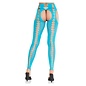 LEG AVENUE LA SEAMLESS OPAQUE CUTOUT FOOTLESS SUSPENDER HOSE