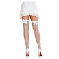 LEG AVENUE LA SATIN BOW TOP FISHNET THIGH HIGH