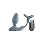 NS NOVELTIES RENEGADE PINNACLE PROSTATE C-RING AND GYRATING PLUG WITH REMOTE GREY