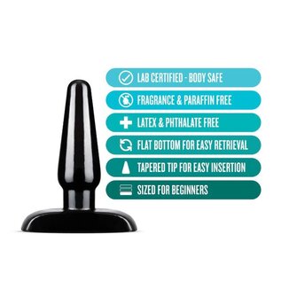 BLUSH PIPEDREAM BASIC PLUG SMALL BLACK