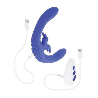 EVOLVED LOVEBIRDS DUAL ENDED RABBIT VIBE W/REMOTE