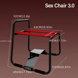"O" HEAVENS "O" HEAVENS CHAIR W/ATTACHMENT BASE RED BLACK