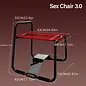 "O" HEAVENS "O" HEAVENS CHAIR W/ATTACHMENT BASE RED BLACK