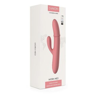SVAKOM SVAKOM MORA NEO RABBIT THRUSTING APP CONTROLED PINK
