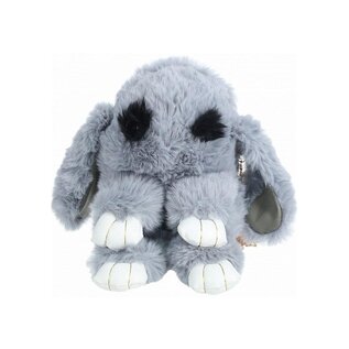 SHOTS AMERICA LLC PURSE PLUSH FUZZY BUNNY GREY