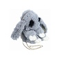 SHOTS BUNNY PURSE FUZZY PLUSH GREY