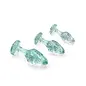 ADAM & EVE GLITTER GEM ANAL PLUG SET BLUE