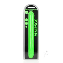 SHOTS AMERICA LLC REALROCK GLOW DOUBLE DILDO 15"