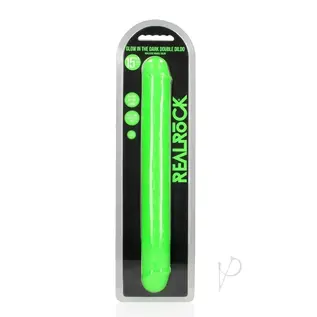 SHOTS TOYS REALROCK GLOW DOUBLE DILDO 15"