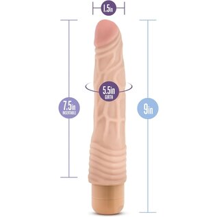 BLUSH VIBE DILDO DR SKIN VIBE BEIGE 9" #2