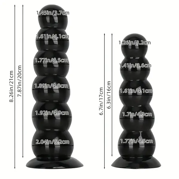 BUMPS ANAL PLUG BLACK SMALL