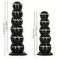 "O" HEAVENS BUMPS ANAL PLUG BLACK SMALL