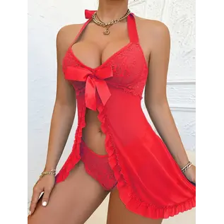 "O" HEAVENS "O" HEAVENS LACE BABY DOLL AND THONG