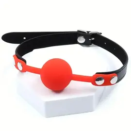 "O" HEAVENS "O" HEAVENS SOFT SILICONE BALL GAG RED 1.5 "
