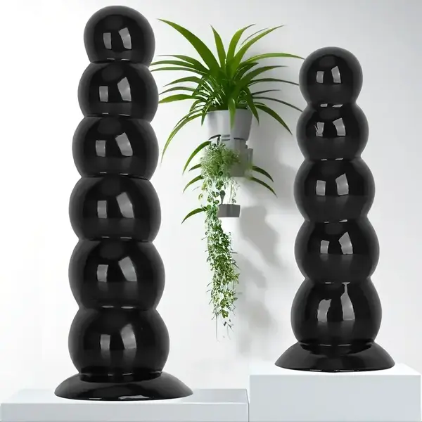BUMPS ANAL PLUG BLACK LARGE