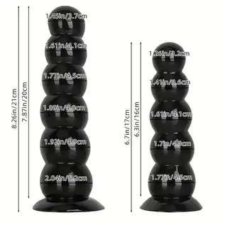 "O" HEAVENS PLUG "OH" BUMPS LARGE BLACK