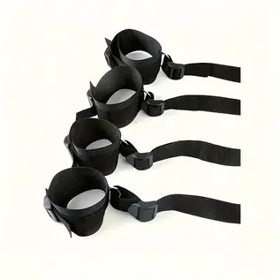 "O" HEAVENS BED RESTRAINTS BLACK