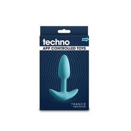 NS NOVELTIES TECHNO TRANCE PLUG STIMULATION BLUETOOTH BLUE