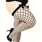 "O" HEAVENS THIGH HIGH NET, SATIN BOW O/S