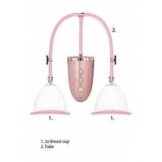 SHOTS AMERICA LLC PUMPED RECHARGEABLE BREAST PUMP ROSE GOLD