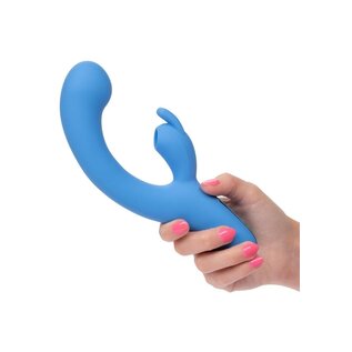 CALIFORNIA EXOTICS JACK RABBIT ELITE SUCTION VIBE BLUE