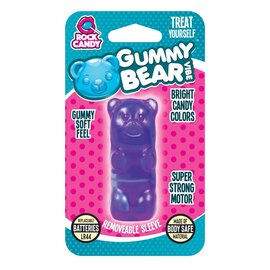 ROCK CANDY BULLET GUMMY BEAR PURPLE