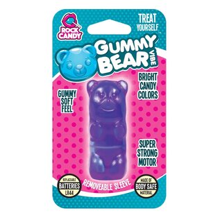 ROCK CANDY BULLET GUMMY BEAR PURPLE