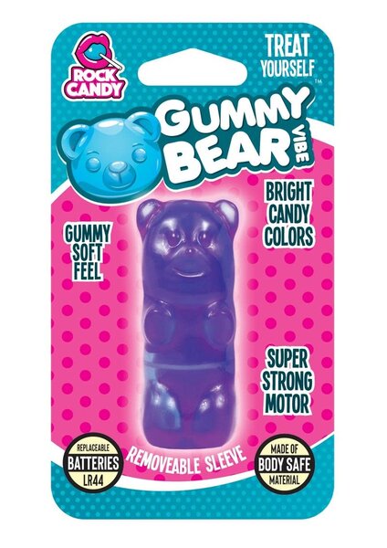 ROCK CANDY BULLET GUMMY BEAR PURPLE
