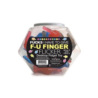 LITTLE GENIE FU MIDDLE FINGER FLICKER VARIOUS COLORS