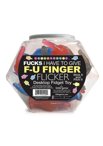 LITTLE GENIE FU MIDDLE FINGER FLICKER VARIOUS COLORS