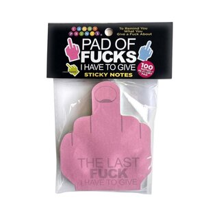 LITTLE GENIE STICKY NOTES LAST F*CK MIDDLE FINGER