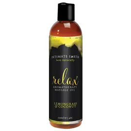 INTIMATE EARTH IE RELAX MASSAGE OIL LEMONGRASS & COCONUT