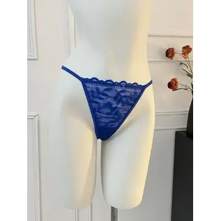 "O" HEAVENS "OH" TEDDY JENNA GARTER SET BLUE