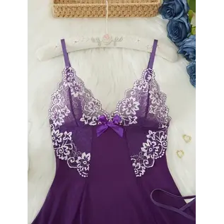 "O" HEAVENS "O" HEAVENS JILL BABYDOLL W/THONG PURPLE